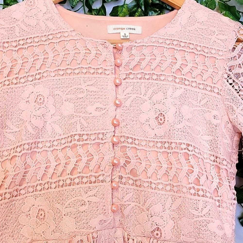Orange Creek. Boho Lace Dress. Size Small. EUC - Picture 2 of 7